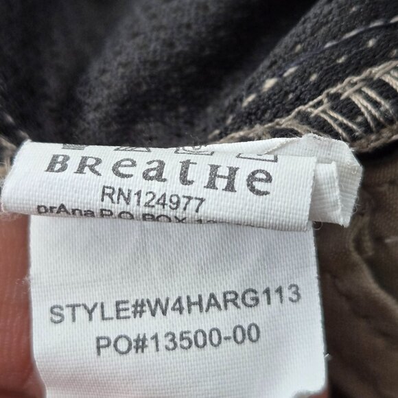 Prana Hiking Pants Womens 14 UPF 50+ Tan Straight Leg Adjustable Outdoor Utility - Picture 9 of 12